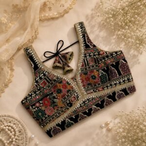 Beautiful rajwada style blouse black color