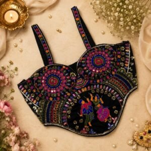 Navratri Corset Blouse black color