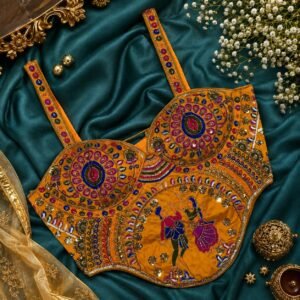 Navratri Corset Blouse yellow color