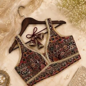 Beautiful rajwada style blouse mehroon color